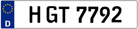 Truck License Plate